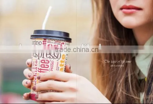 environmental coffee paper cups,disposable plain paper cups with lid