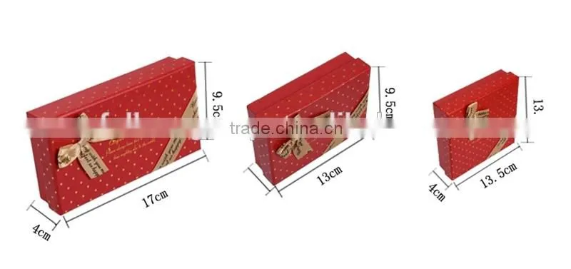 Wholesale Customized Logo Ribbon Packing carton box for sweet