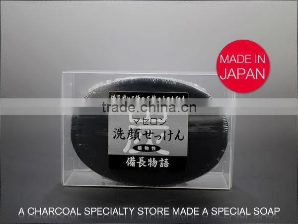 Beauty face skin care whitning binchotan charcoal cleansing soap 90g / Made in Japan