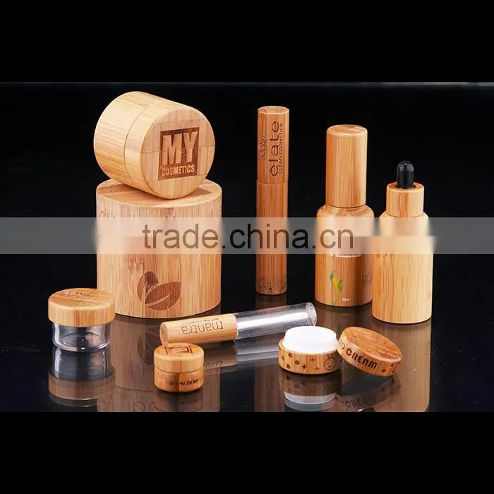 SGS Certification Bamboo Face Cream Jar With Pp Liner