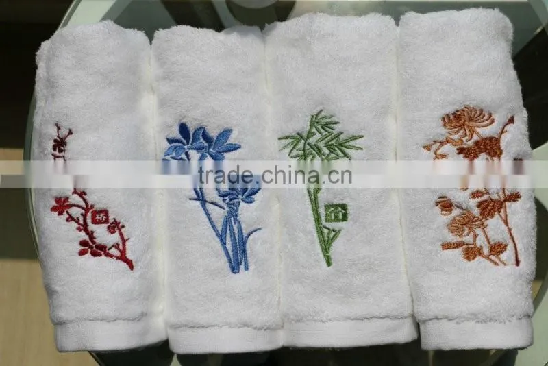 soft 100% cotton embroider bath towel baby/for baby