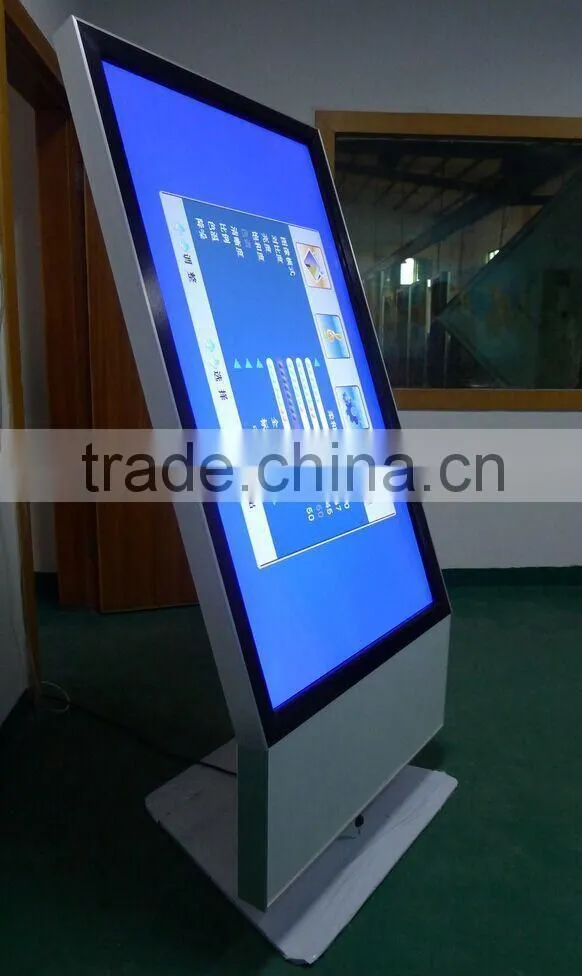 55inch floor standing 3g wifi multimedia network shopping mall advertising touch screen kiosk
