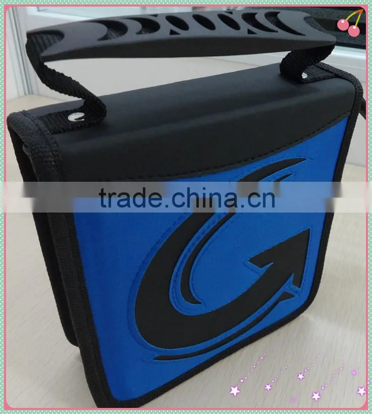 Blue PVC material popular high quality CD box pack 40pcs