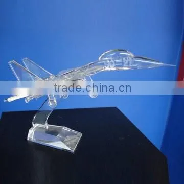 Wholesale cheap Zinc alloy airplane models with wooden base for gift/souvenir