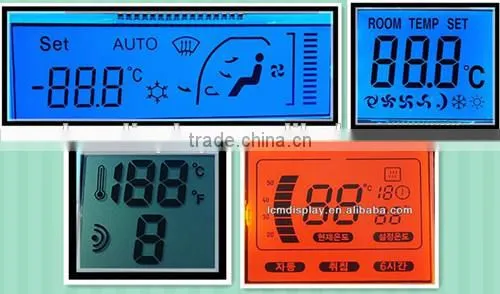 OEM programmable positive transflective air condition lcd display backlight