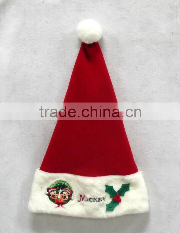 100% polyester felt christmas hat