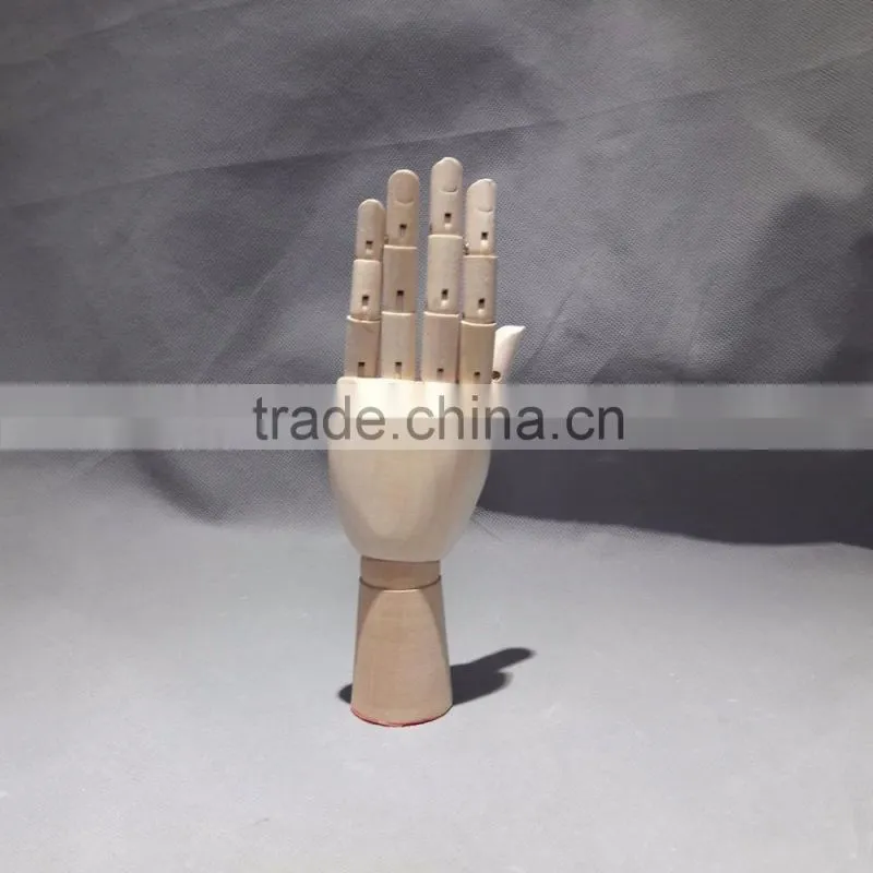 Novelty Cartoon Joint Wooden Hand for Decoration,Lovely Jointed Mannequin Hand Wood Doll Collectible Toys Free Shipping