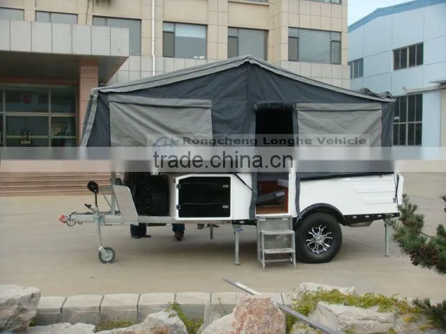 Rongcheng longhe fiberglass forward folding camper trailer LH-GQF-01A