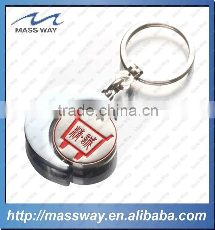 souvenir fashion metal 3D four leaf clovers key chain