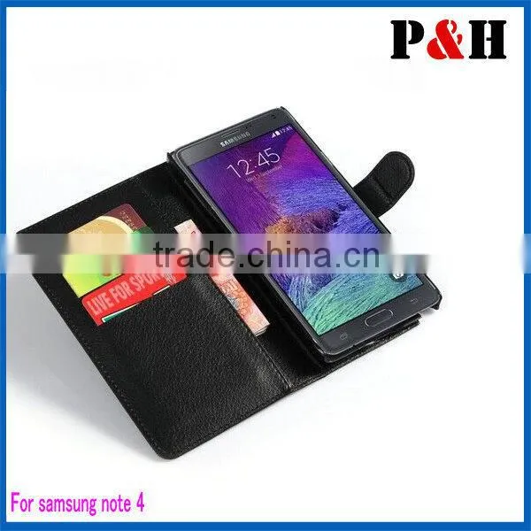 hot sale pu leather case for SamSung Galaxy Note4