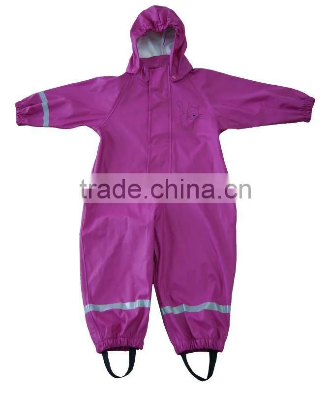 KID's PU Knitted Rain OVERALL, KID's PU knitted Rain ROMPER, KID's PU Knitted Rain COVERALL