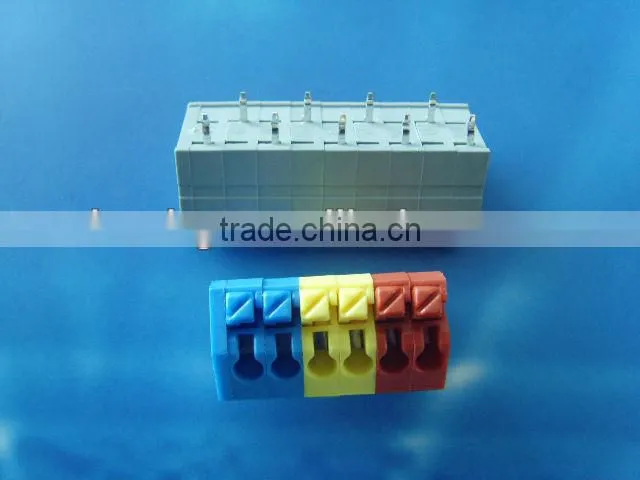 Wago 250 vde listed PCB ScrewlessTerminal Block for Printer/ punch-card machinery 3.5mm pitch with VDE/CE/CQC/S approval