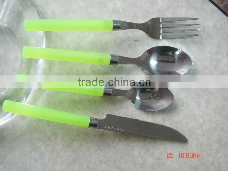 Plastic Handle stainless steel Cutlery sets