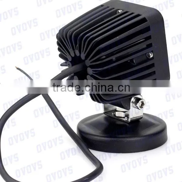 Square 12w led work light led headlight car roof light for landrover, jeep, atv, suv, track