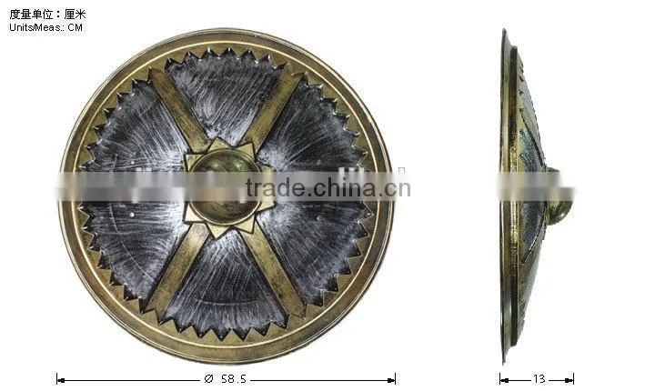 European Medieval Shield Ancient Greek Knight Shield Plastic Toy Shields