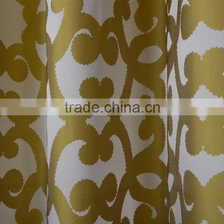 HLHT 2 hours replied luxury modern polyester jacquard curtain