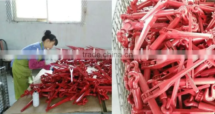 G70 us type casting rachet type load binder with grab hook