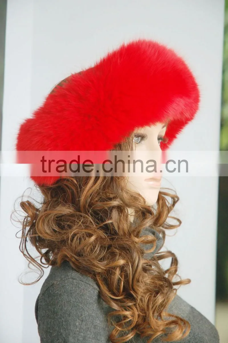 Popular sheap fox fur headband