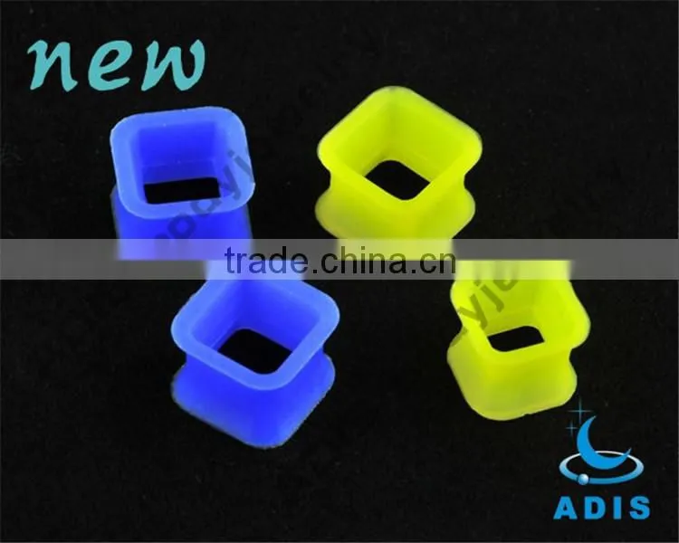 fancy silicone ear gauges plug expanders square