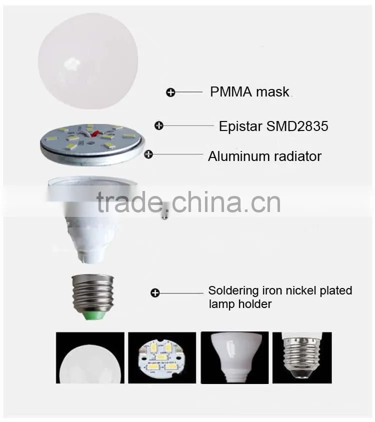 Free sample!!! 3w 5w 7w 9w 12w LED bulb lamp B22 E27 LED Light Bulb/ LED bulb E27