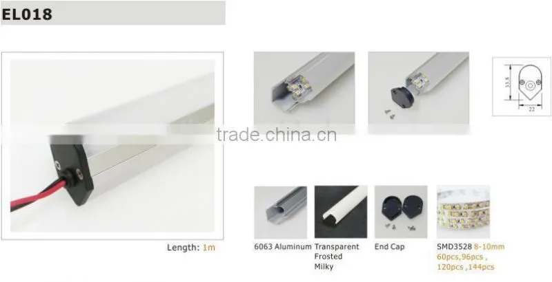 LED Aluminum profile various size and shape aluminium extrusion profile