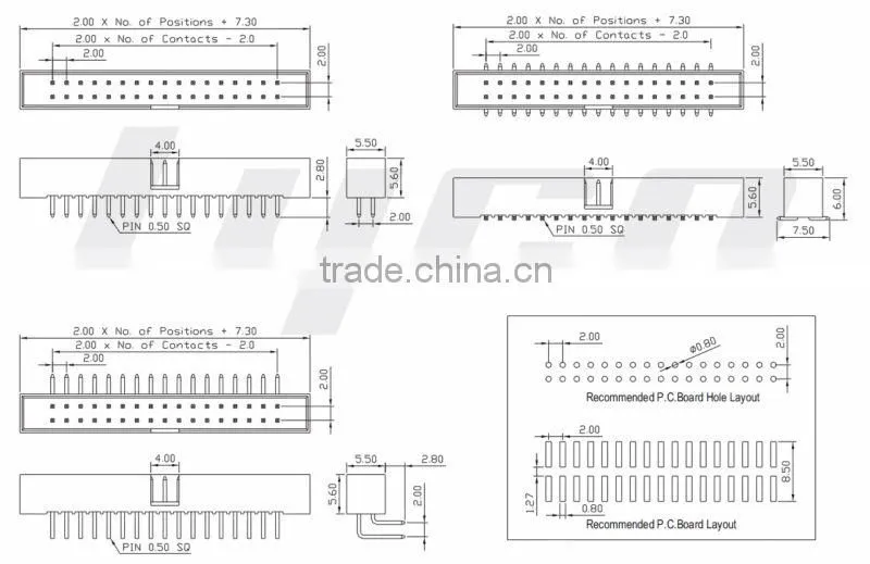Box Header 2.00mm pitch connector