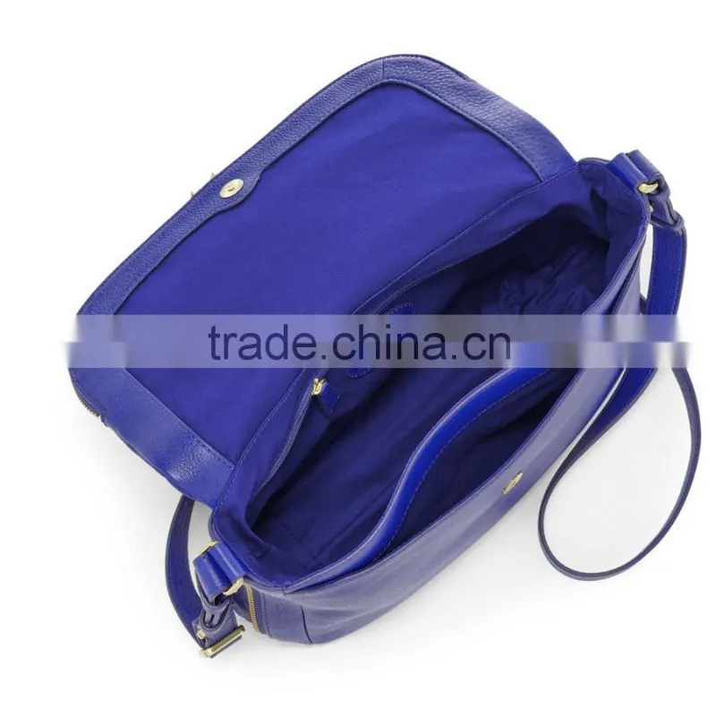 lady fashion handbag double zip crossbody bag