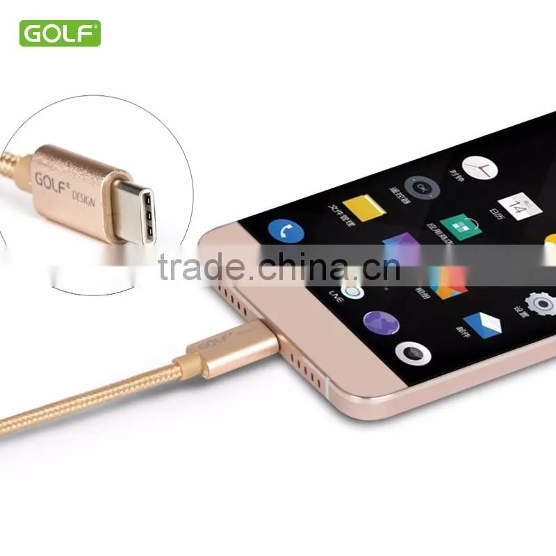 GOLF newest fast charging multi-purpose usb cable type c 3.0 metal braided cable