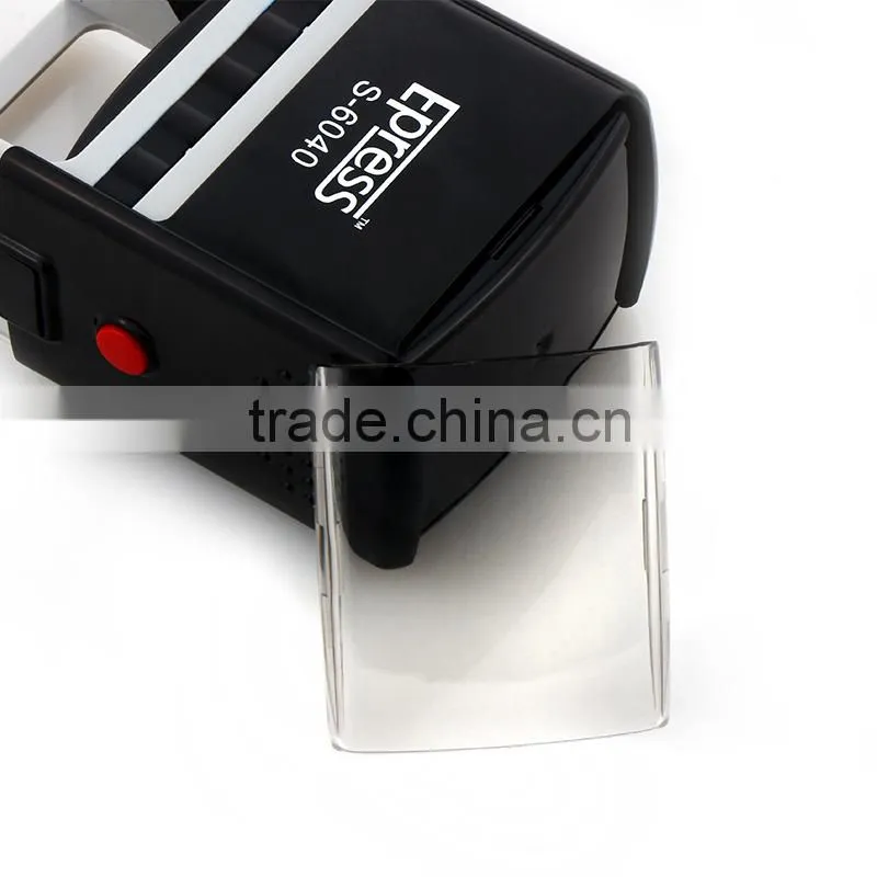 Custom self inked stamp square logo self inking rubber stamps