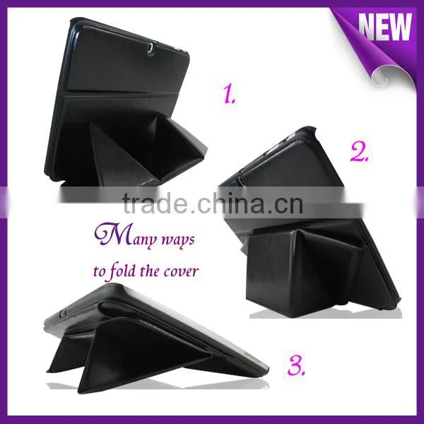 new design leather case For Samsung Galaxy Note P601 high quality transform fold ultra thin case