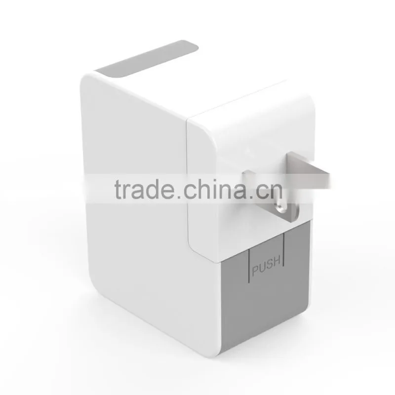 Shenzhen Custom logo Fast charge dual usb micro usb charger 4 plug usb portable phone charger for smartphone