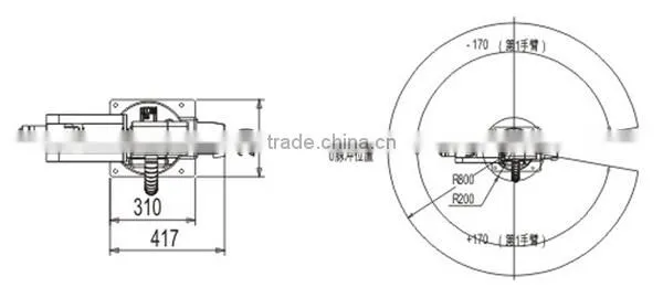 Intelligent industry robot arm 6 axis