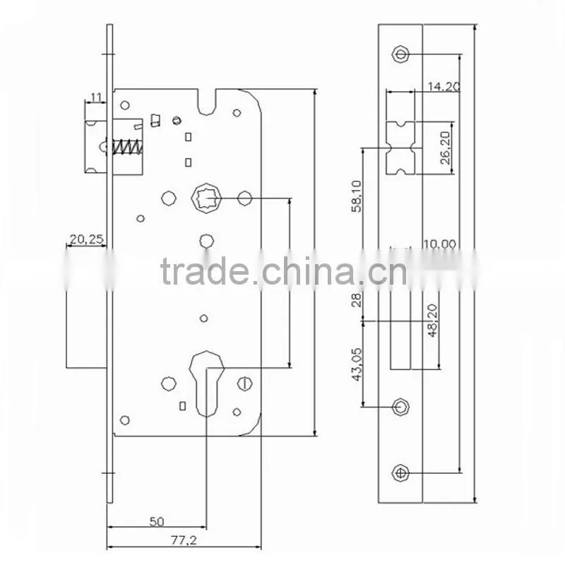 High quality furniture locks with deadbolt lock and handle and door bell lock