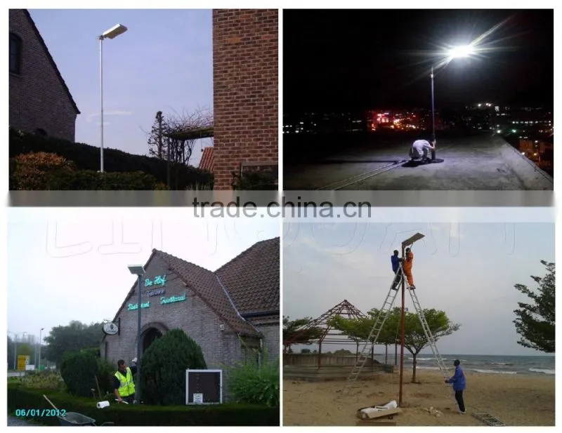 Easy installation 12W integrated solar street light