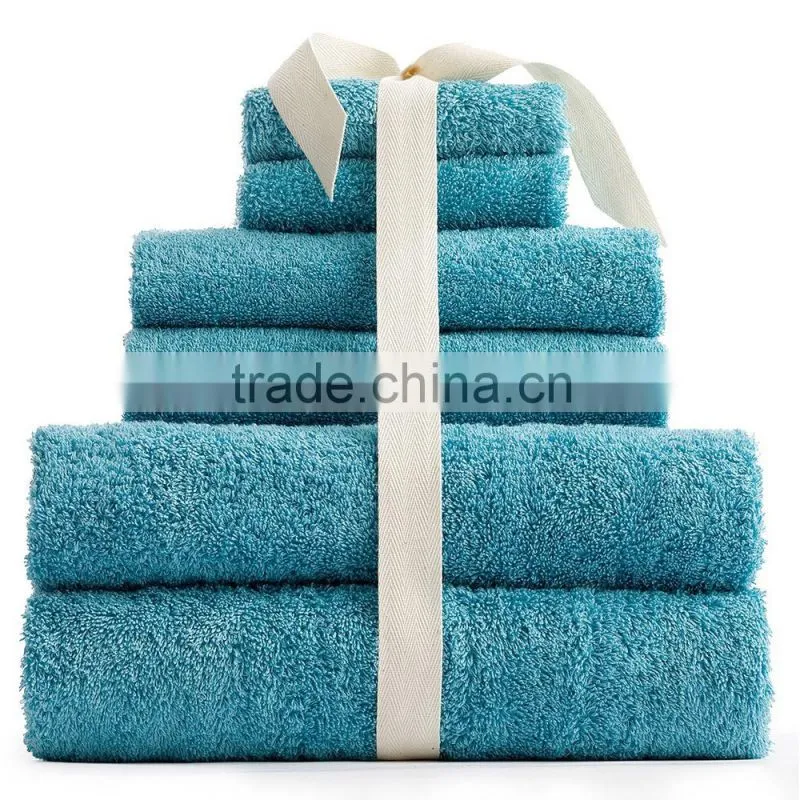 Eco dyed Terry solid color dyed 100% cotton bath towel