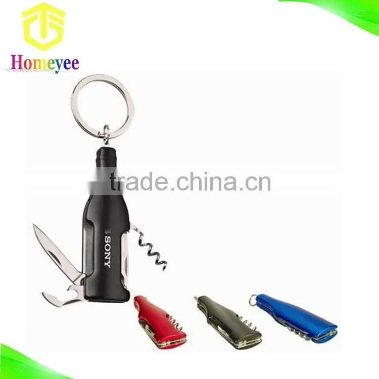 Bottle Shapee Keychain Knife For Promotion Gift