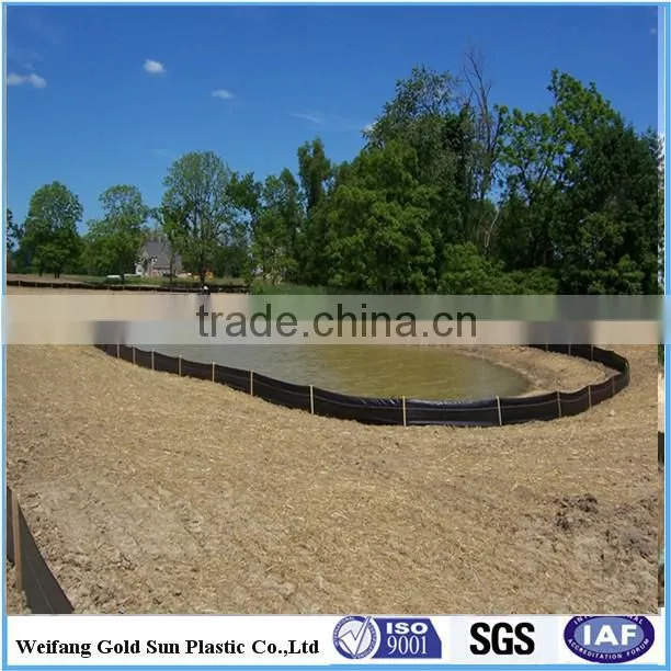 pp woven silt fence / weed control mat with selvedge