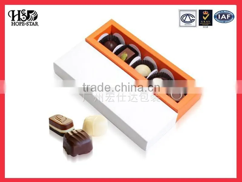 Hotsales laminated high quality empty chocolate gift box