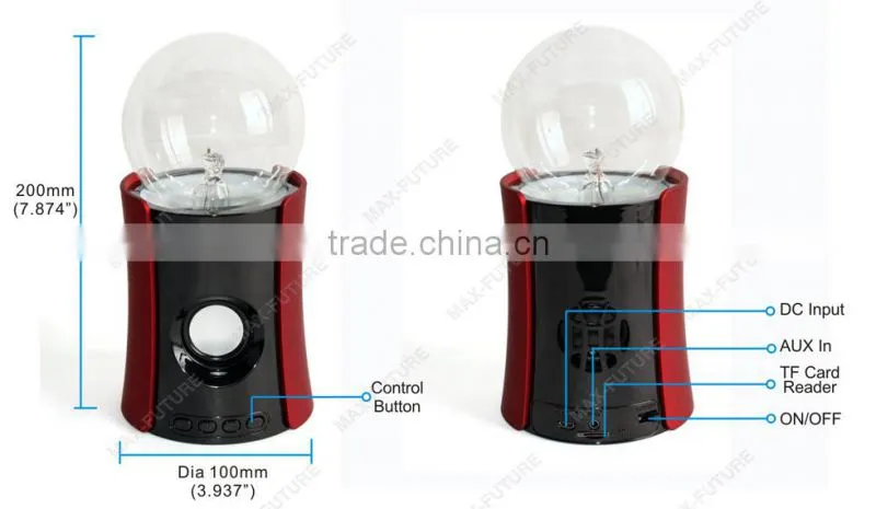 F-1235 Bluetooth Plasma Light Speaker with Magic Plasma light-show