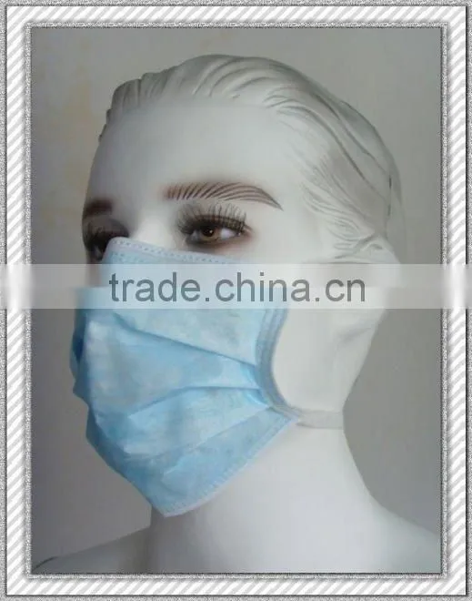 surgical disposable face mask with tie
