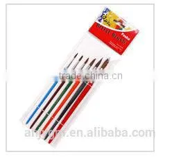 White Box/Opp bag/Blister card Packing Wooden Handle Wool Hair Artist Brush/wooden artist brush/oil painting brush/artist brush