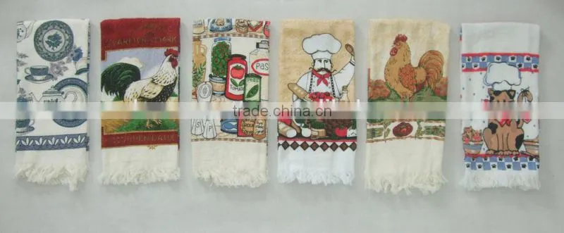 latest design cheap items to sell cotton printed kitchen terry towel tea towel wholesale alibaba