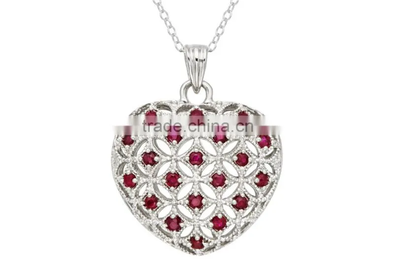 Cheap silver heart shaped energy power pendant, promotion price pendant