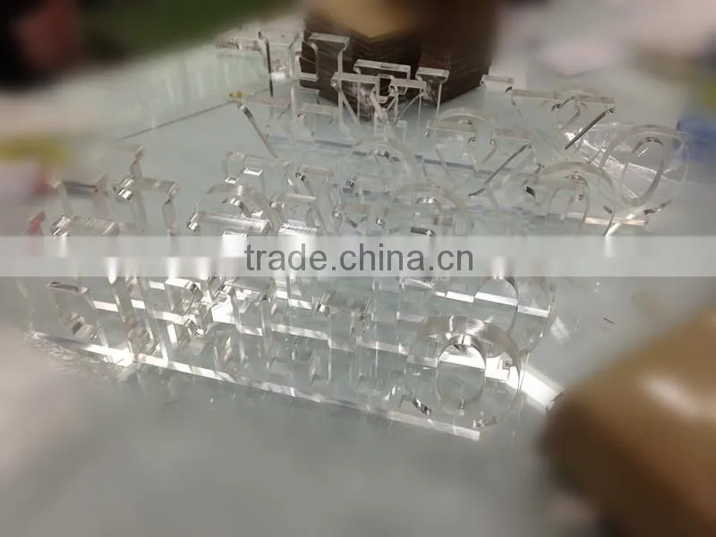 wholesale acrylic decoration 3d acrylic letter sign
