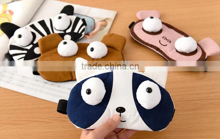 Wholesale Hot Selling Anmail Shape Blindfold Shade Travel Sleeping Aid Cover Light Eye Mask
