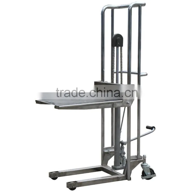 Hydraulic Foot Pump Type Stainless Steel Forklift Stacker