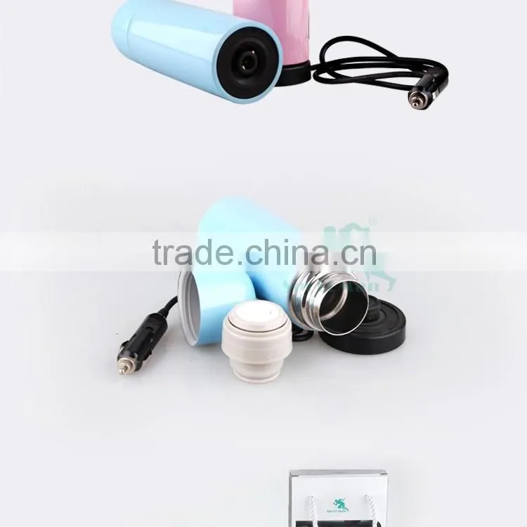 12V24V 50W Stainless Steel Electric Car Heated Travel Mug Cup Bottle