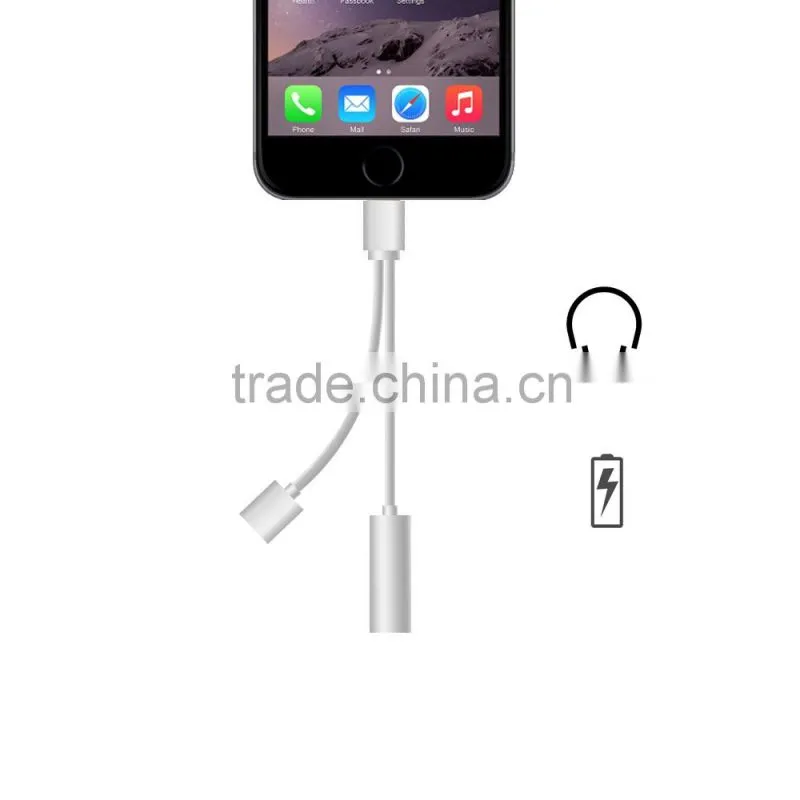 Lighting to 3.5mm audio adaptor for iphone 7