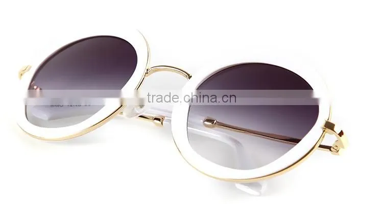 ADE WU reminiscent wholesale metal temple sunglass round SMU 12NS