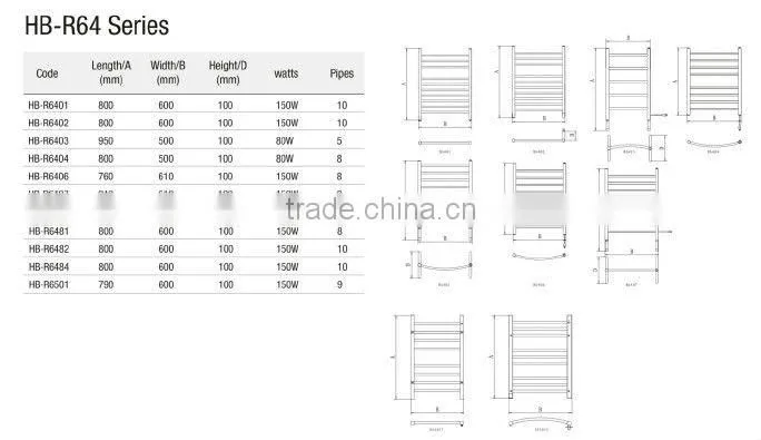 Freestanding Heated Towel Rail;Electric Towel warmer;Staineless steel Towel Warmer Dryer